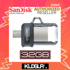 (Ori Sandisk Malaysia) SanDisk Ultra Dual Drive 32GB m3.0 OTG USB Flash Drive for Android & Computers (SDDD3-032G-G46) (SanDisk Malaysia)